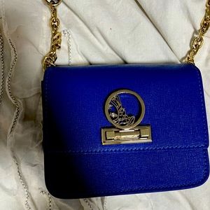 Versace collection blue gold never used crossbody
